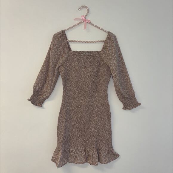 Paper Crane Floral Dress Sz M‎ Fairy Ethereal Dainty Mini NWT Milkmaid Smocked - Picture 2 of 9